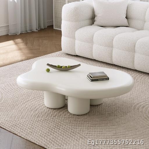 Minimalist Internet Celebrity Cloud Tea Table Nordic Creative Living Room Bedroom Tea Table Light Luxury Alien Home Wabi Sabi Style Tea Table