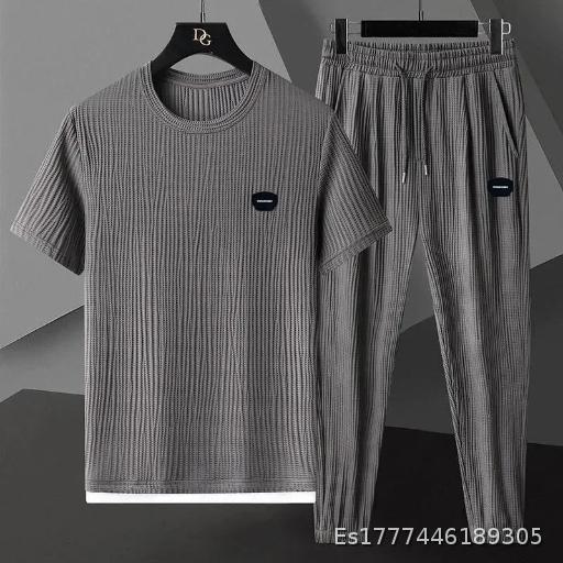  Summer Hot Selling Short sleeved Pants Sports Set for Men's Fashion Trend