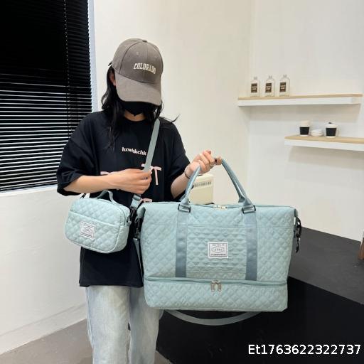 Travel Bun Mother Bag Lingge Embroidery Thread Business Travel Luggage Bag Fitness Bag Sports Bag Pregnant Women's Postpartum Bag Printing