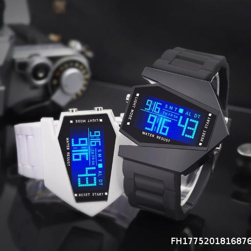 Night Light Multifunctional Spaceship Watch for Men and Women Sports Couple Watch for Children and Students Watch