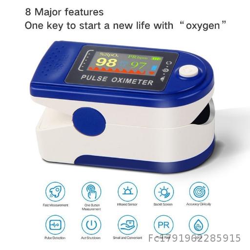 Medical Finger Clamp Pulse Oximeter TFT Saturation Monitor Detector Heart Rate