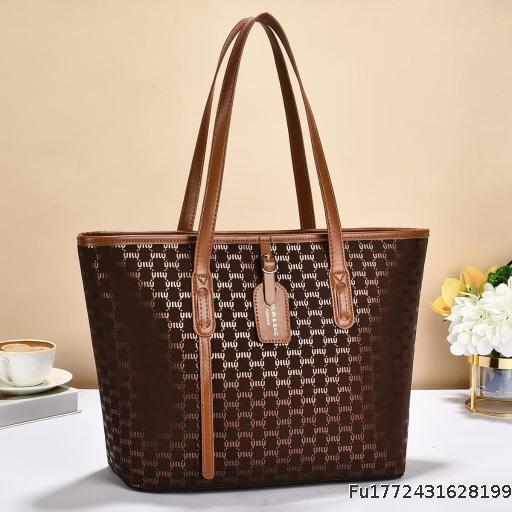 Classic Printed Large Capacity Tote Bag Simple and Versatile Casual Women's Shoulder Crossbody Bag Retro Women's Bag