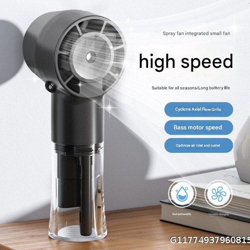 handheld spray water replenishing fan usb charging portable desktop mini high-speed fan