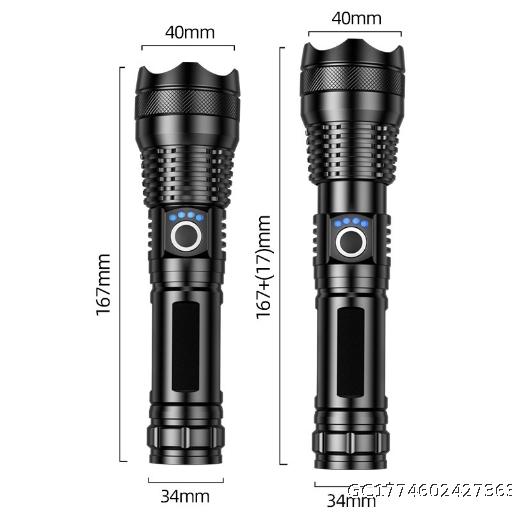  Strong Light Flashlight, High Power Outdoor High Beam Light, Multi functional, Long endurance Portable Emergency Flashlight
