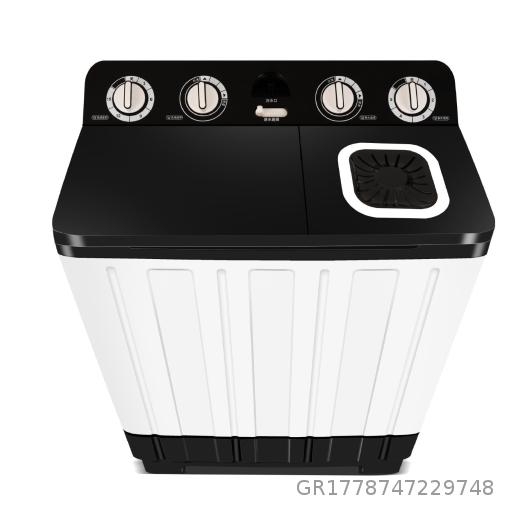 Zhigao Semi Automatic Washing Machine Multi Specification Household Rental Double Barrel Double Cylinder Wave Wheel