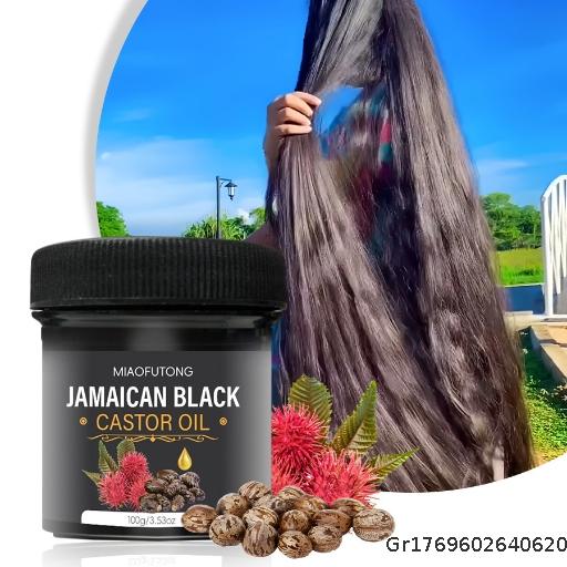  Cross border Temu popular Jamaica black castor oil hair lotion for hair care, moisturizing hair care, and improving frizz conditioner