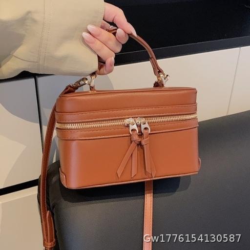 ZA Home 2025 New Woolen Single Shoulder Cross Handheld Square Bag Winter New Bag Women's Fashion Versatile Crossbody Bag