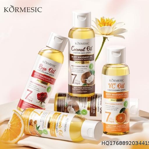  [Wholesale 10 Pieces] KORMESIC Ginger Butter Body Massage Oil Bodyoil Moisturizing and Moisturizing