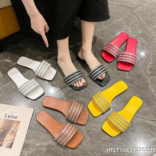  Sandals Flat Women Ladies Slippers Shoes Summer Cross border Flat Slippers