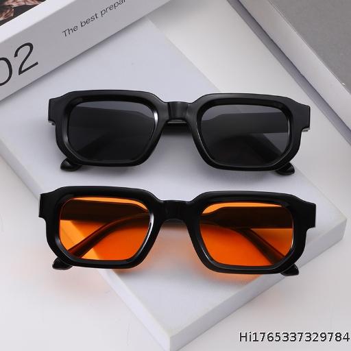 Square small frame sunglasses European and American retro simple high-end fashion sunglasses Women's sunglasses