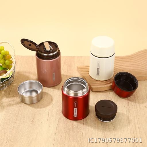 {500 pieces at a minimum} 316 stainless steel braising beaker, large capacity vacuum braising pot, portable heat preservation Congee bucket and tableware