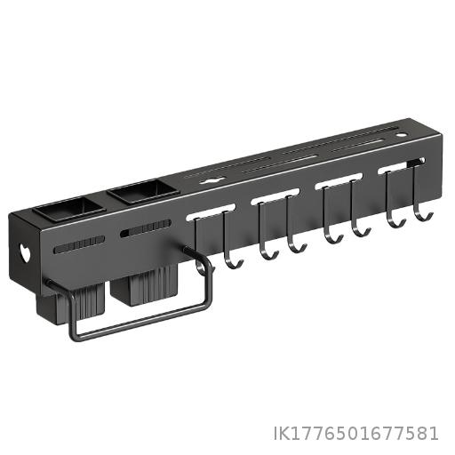 Stainless steel knife holder, multifunctional household use, no drilling, kitchen chopsticks storage, storage, pot cover rack, wall mounted hook