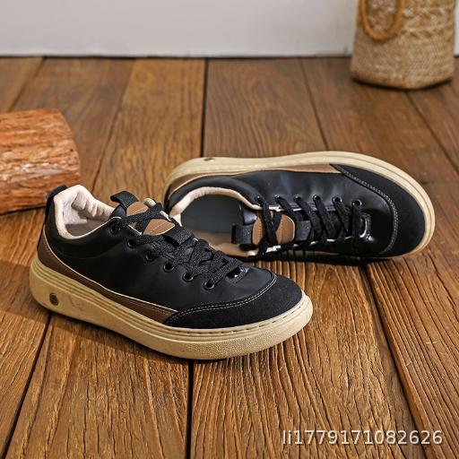  Summer Breathable Mesh Trendy British Sports and Leisure Thick soled Wear resistant Men's Workwear Board Shoes