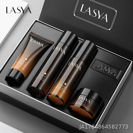 Men's multi effect energy four piece set of moisturizing and oil control facial cleanser face cream for men's skin care products