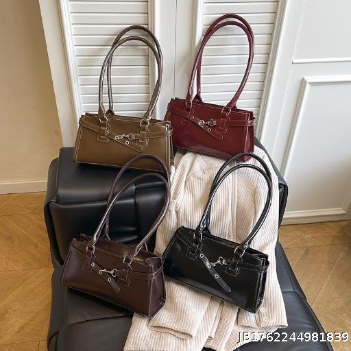 Original Light Luxury Underarm Stick Bag 2025 New Simple Retro Handheld Bow Casual Shoulder Bag for Women