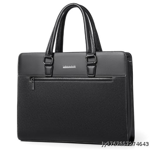 Men's Business Leisure briefcase Large capacity computer handbag One shoulder Business minimalist