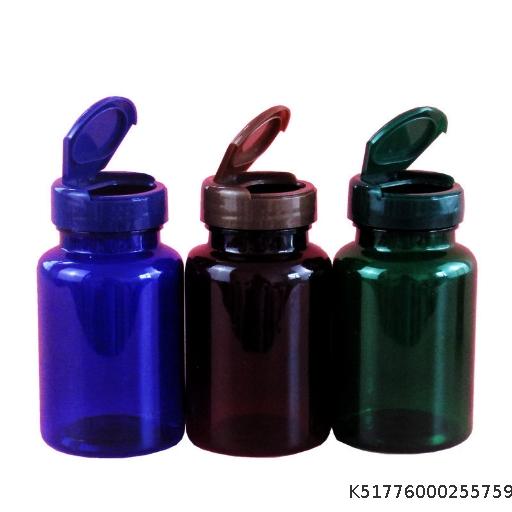 Wholesales 80/120/150/200ml plastic bottle PET opaque thick flip packaging bottle