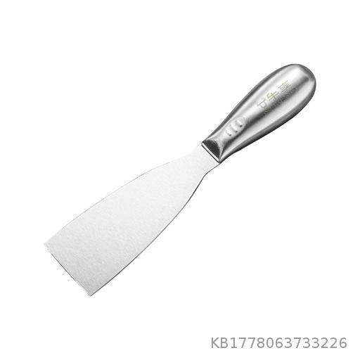  Stainless steel shovel, thickened integrated putty knife, durable 2-inch 3-inch painter, wooden handle, plastering putty knife