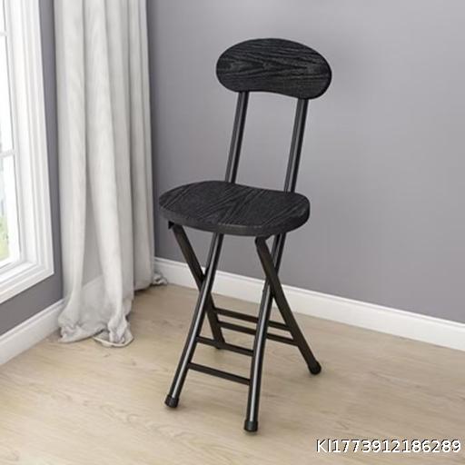 Folding Chair, Home Dining Chair, Simple Chair, Leisure Back Chair, Dormitory Chair, Balcony Back Chair, Portable Adult Round Chair