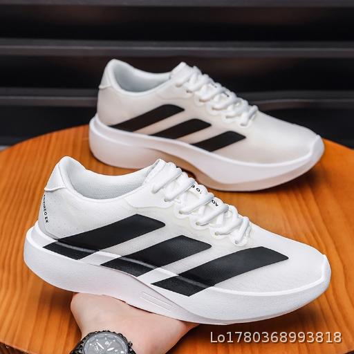Men's Shoes Running Training Racing Shoes Men's Spring and Summer New Style Mesh Breathable Soft Bottom Sports and Leisure Shoes