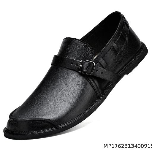 Large Soft Bottom Soft Surface Fashionable Men's Lazy Casual One Step Leather Shoes