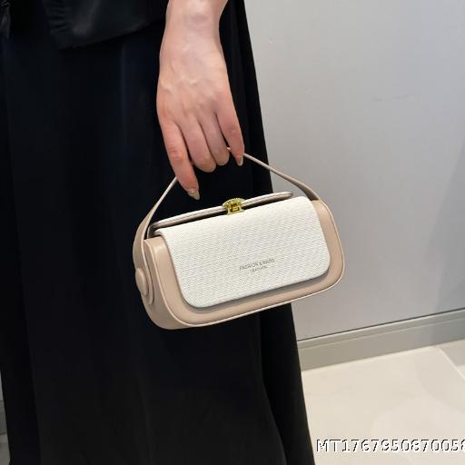  High end, niche, light luxury box bag, women's 2025 new trendy and versatile single shoulder crossbody cross commuting small square bag