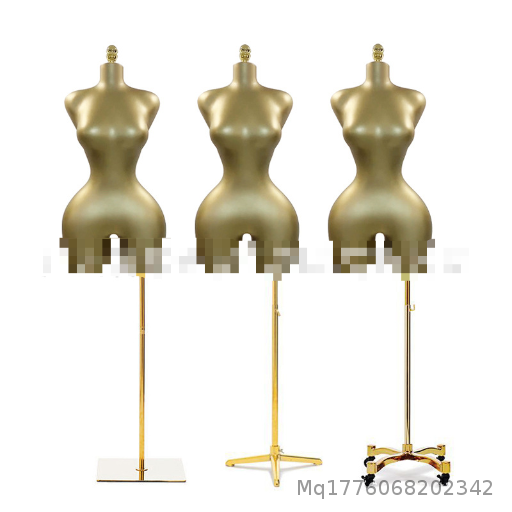 Fiberglass Matte 0 Gold Paint European and American Plus Size Female Model Kardashian Half Body