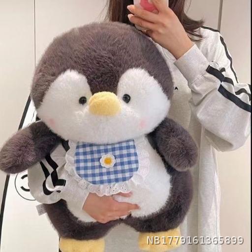 Cute Penguin Baby Doll Sleeping Pillow Paddle Little Penguin Plush Toy Pillow Birthday Gift for Girls