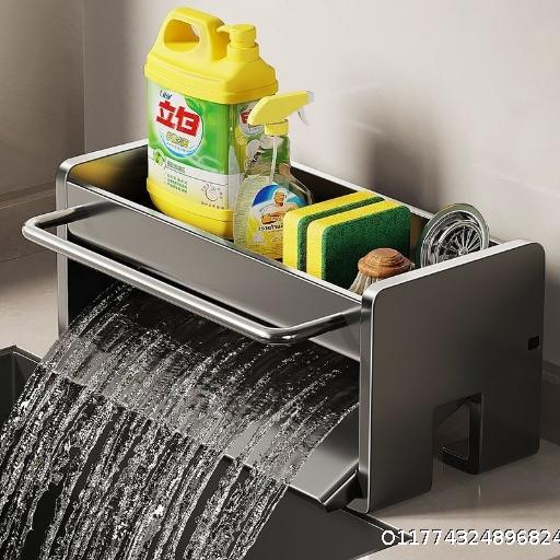 Kitchen storage rack, sink, cloth drain rack, faucet, sink