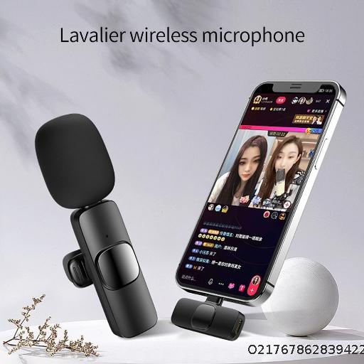  Factory direct sales clip on microphone with adapter K8K9K35 Bluetooth wireless microphone for live streaming