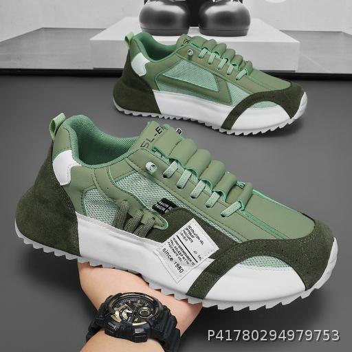  Summer Breathable and Versatile Sports and Leisure Shoes with Height Increasing Inner Height, Slow Running, Dad's Shoes for Men