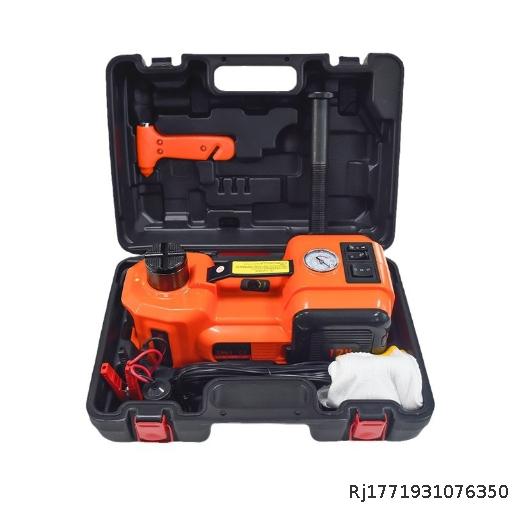 Cross border 12V car mounted electric hydraulic car jack off-road version inflation pump three in one tire changing tool in stock
