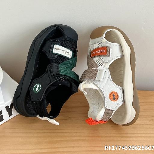  Boys' Sandals 2025 New Summer Edition, Boys' and Baby's Beach Shoes, Sports Soft Bottom, Baotou, Children's Shoes, Trendy