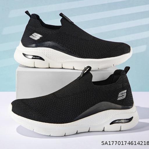  Classic Men's Shoes, Foreign Trade Breathable Walking Shoes, Cross border Large Size Light Men's Elderly Shoes, S Letter Men's Sports Shoes