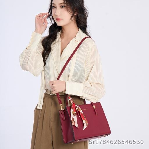  middle-aged mature texture women's handbag, tote bag, high-end single shoulder crossbody bag