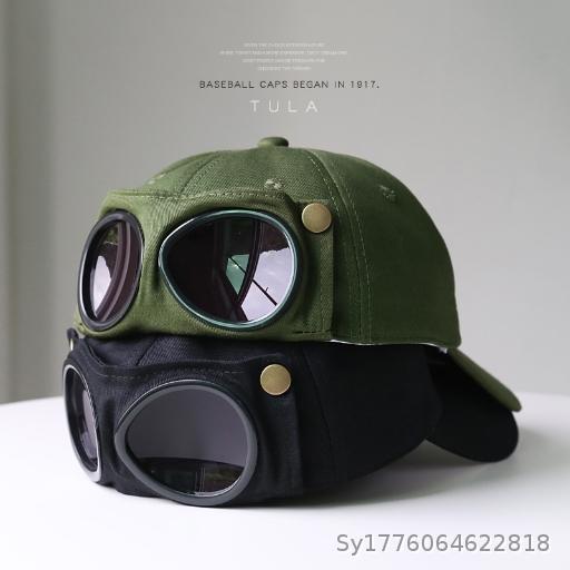 Pilot Hat Personalized Glasses Duck Tongue Hat Men's Sunglasses Sunshade Spring and Summer Versatile