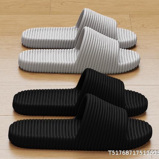  Non slip Plastic Hotel One word Dragged Slippers Home Bathroom Couple's Cool Slippers Wholesale for Women
