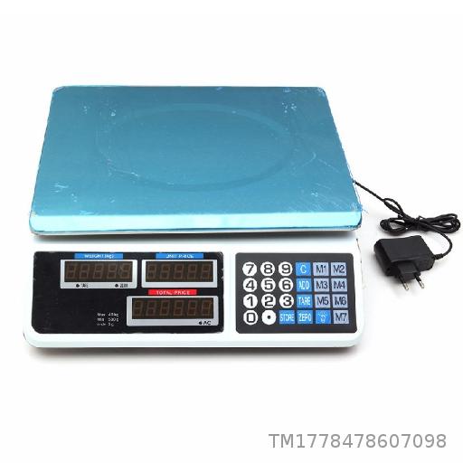 [5pcs] English version Electronic Pricing Scale Electronic Platform Scale 809 Table Scale Fruit and Vegetable Sales Scale 30kg/40kg