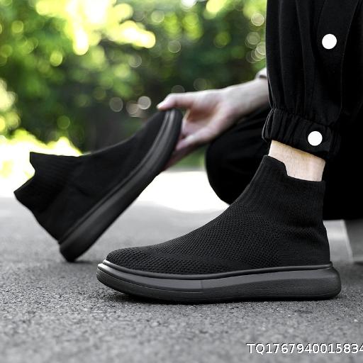  High top board shoes, winter velvet warm casual sports shoes, one foot casual shoes