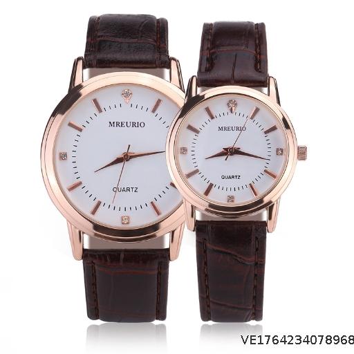 Popular Couple Watch Quartz Watch Belt Women's Men's Watch Women's Watch Men's Casual