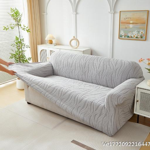 Elastic universal sofa cover, all inclusive, anti slip, anti cat scratch sofa cover, modern and simple living room full cover sofa cover