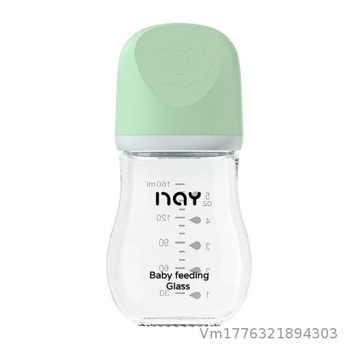 borosilicate glass baby bottle for newborns, anti choking and anti bloating baby bottle for newborns