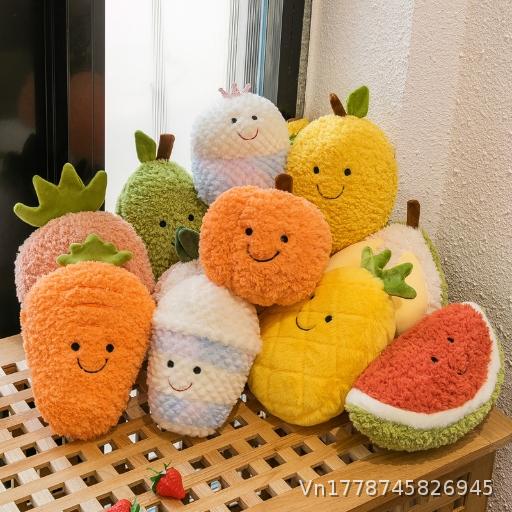 Simulated Fruit Plush Toy Cute Doll Watermelon Avocado Eight inch Throwing Gift Claw Machine Doll