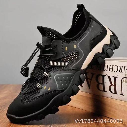  Mesh Men's Shoes, Summer Outdoor Mountaineering Shoes, Breathable Sports Shoes, One Step Casual Shoes, Casual Shoes, Men's Summer Breathable