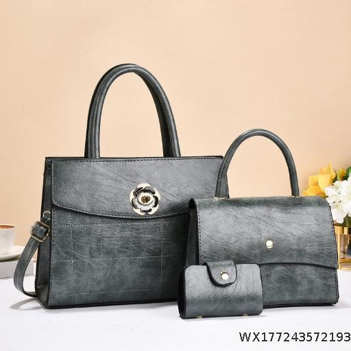 Texture handbag three piece set mother bag new versatile single shoulder crossbody bag