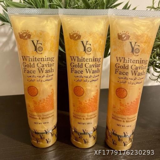 Box {250 pieces per box} YC Whitening Golden Caviar Facial Cleanser 100ml Daily Cleaning Moisturizing Cleanser