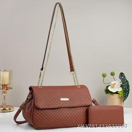 Light Luxury Fashion plaid Shoulder Bag New Simple Texture Retro Commuter Women's Bag Crossbody Bag Lightweight Crossbody Bag