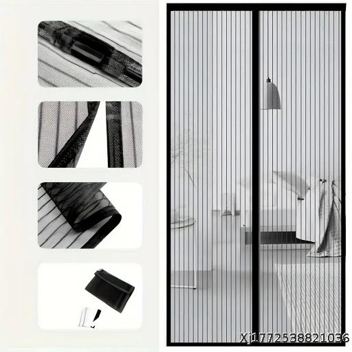 (Wholesale 5 pieces) Door curtain Magnetic anti mosquito door curtain Screen door screen anti mosquito door curtain Non perforated door curtain Bedroom shading curtain Door curtain Summer