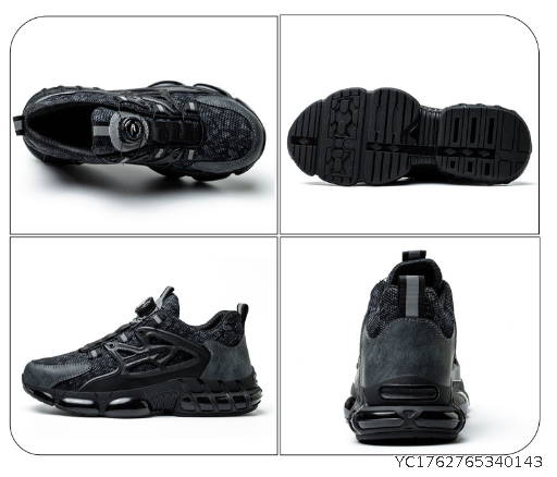 New breathable rotating button labor protection shoes for men