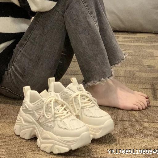 Women's height increasing versatile high sole sports shoes